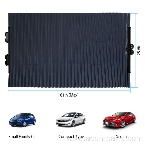 Custom printing retractable windscreen car sunshade